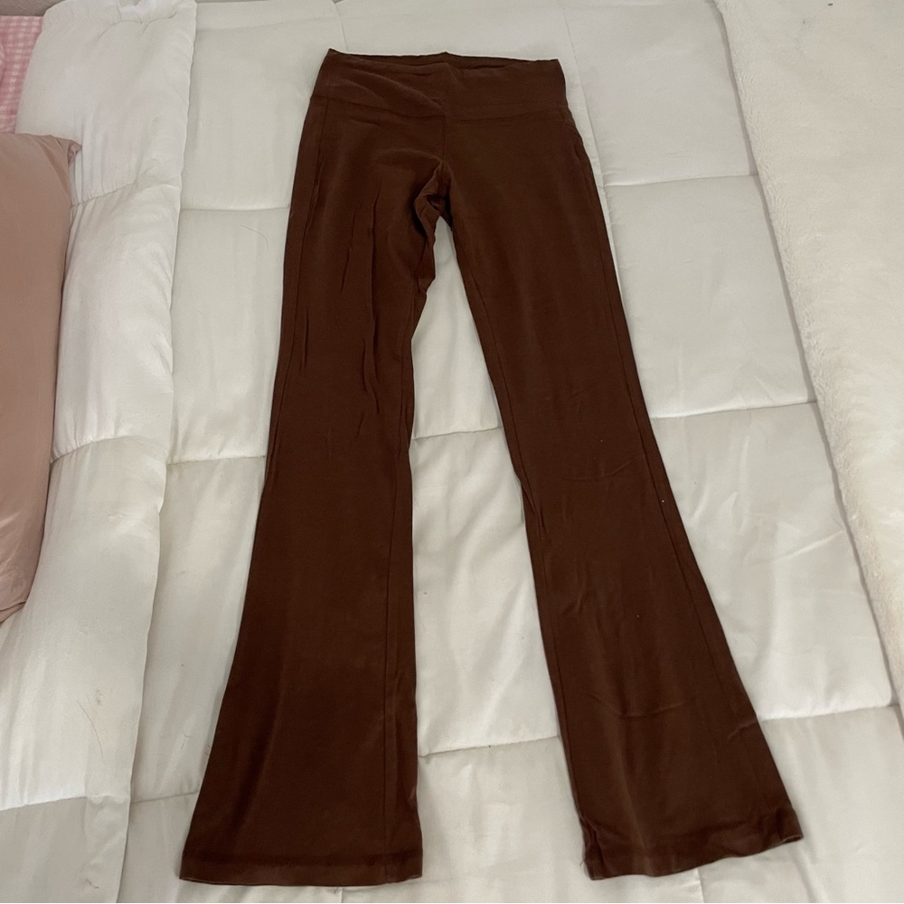 PacSun Pac Cares brown high waisted flare leggings